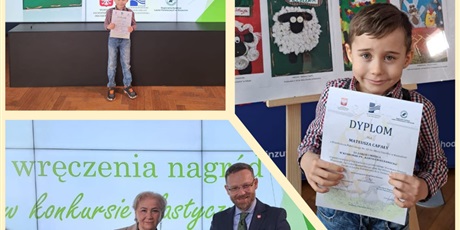 Przedszkolak z Przedszkola nr 10 w Koszalinie laureatem konkursu KO na kartkę świąteczną